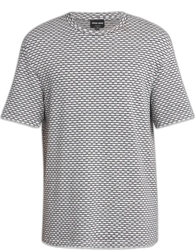 Square Jersey Jacquard T-shirt