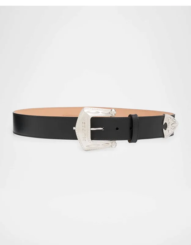 Arrow Leather Buckle Belt
