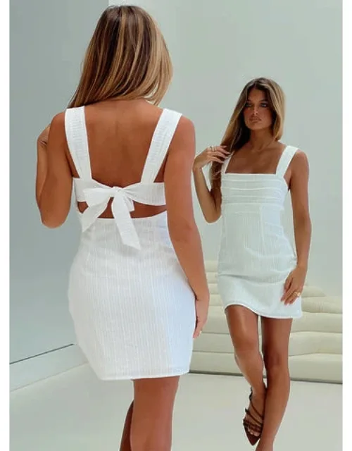 Mini Dress With Laced Detail And Cut-out Back