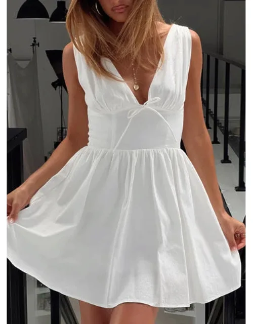 Plunge Mini Dress