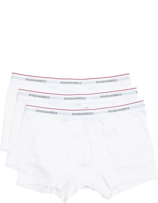 3 Pack Boxer With Elasticised Waist And Logo