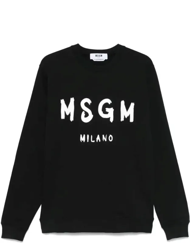 Logo Print Crew Neck Sweatshirt