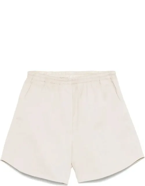 Mercerized Cotton Twill Shorts