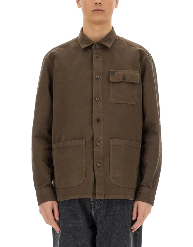_fay Shirt Jacket Made In Romania_