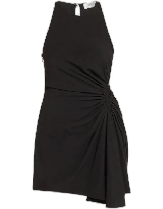 Sleeveless Ruched Mini Dress