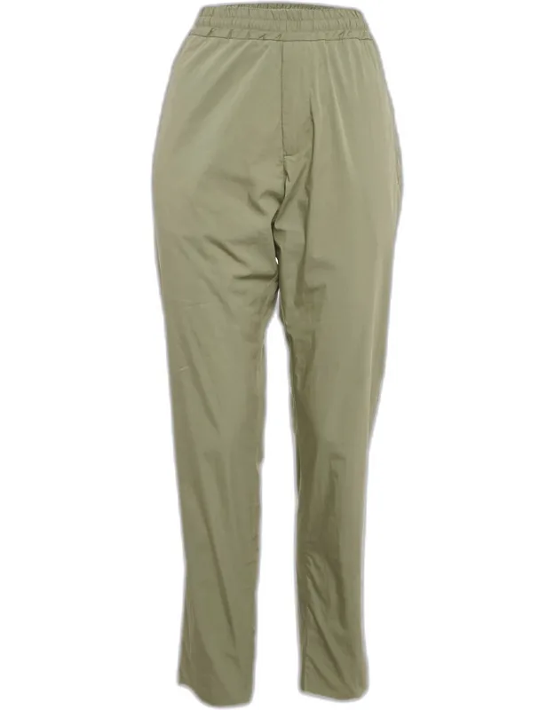 Cotton Contrast Trimmed Pants