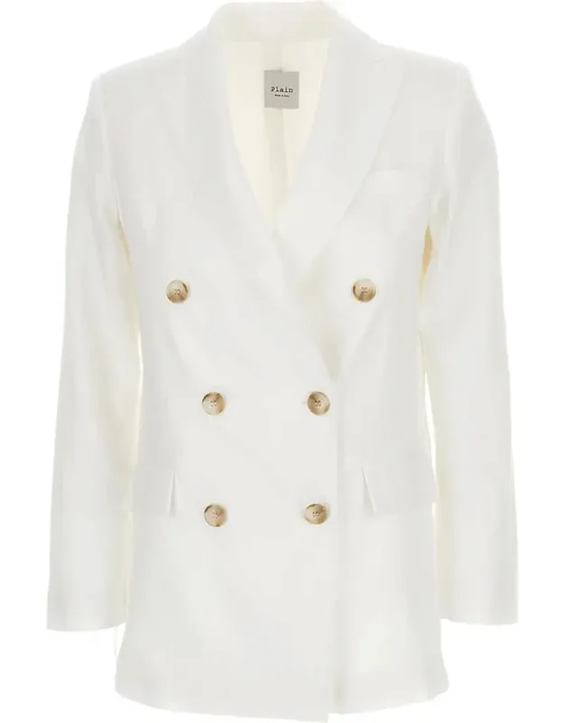Double-breasted Linen Blazer