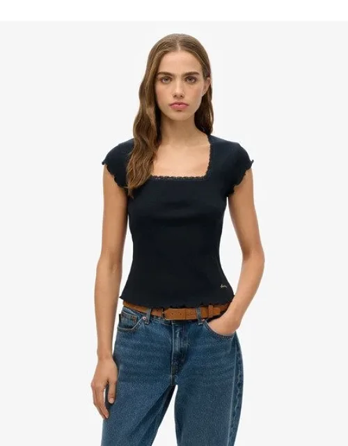 Essential Square Neck Short Sleeve T-shirt