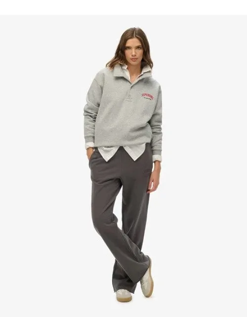Athletic Tonal Embroidered Wide Leg Joggers