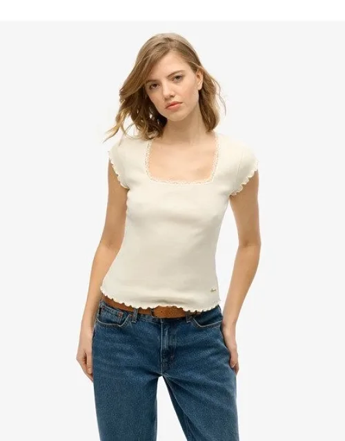 Essential Square Neck Short Sleeve T-shirt