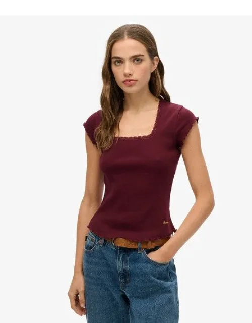 Essential Square Neck Short Sleeve T-shirt