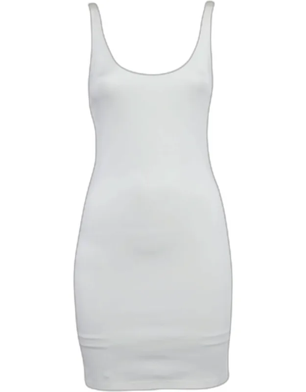 Off White Jersey Mini Dress