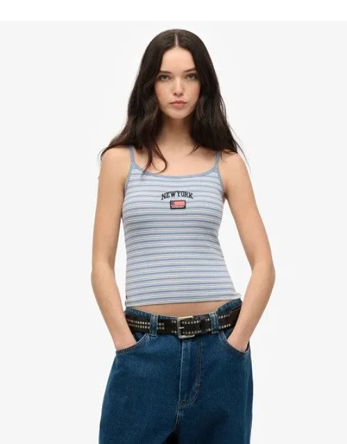 Superdry Athletic Essentials Cami Top With Square Neckline And Spaghetti Straps