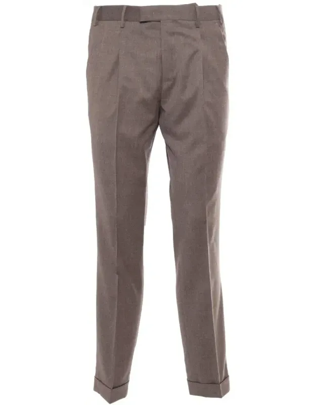 Pt Torino Pants With Diagonal Pockets And Flap Back Pockets