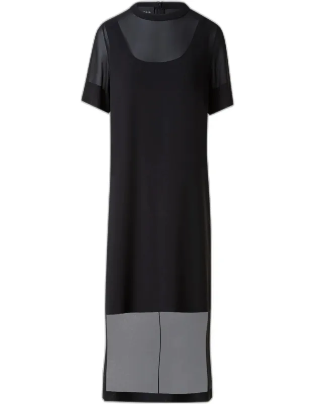 Silk Georgette Tunic Dress
