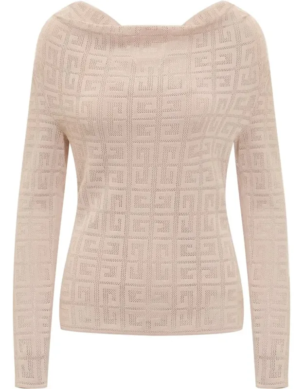 Draped Pullover In Jacquard