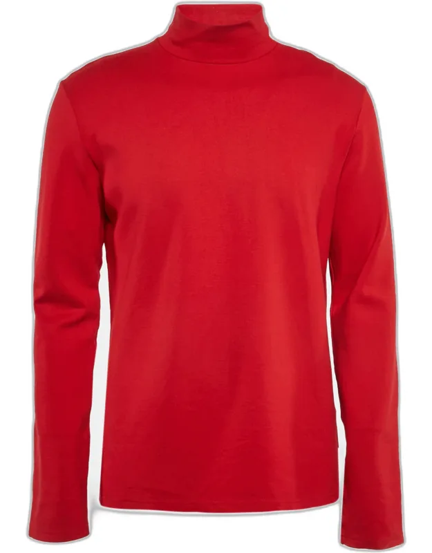 Logo Tape Jersey Turtle Neck T-shirt