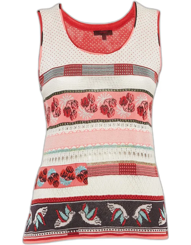 Intarsia Knit Tank Top