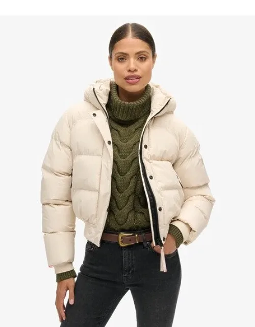 Hooded Sports Puffer Bomber Jacket