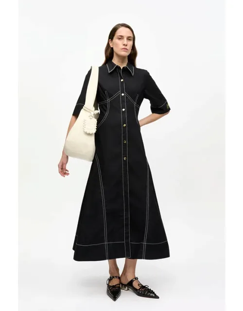 Cotton Poplin Shirt Dress
