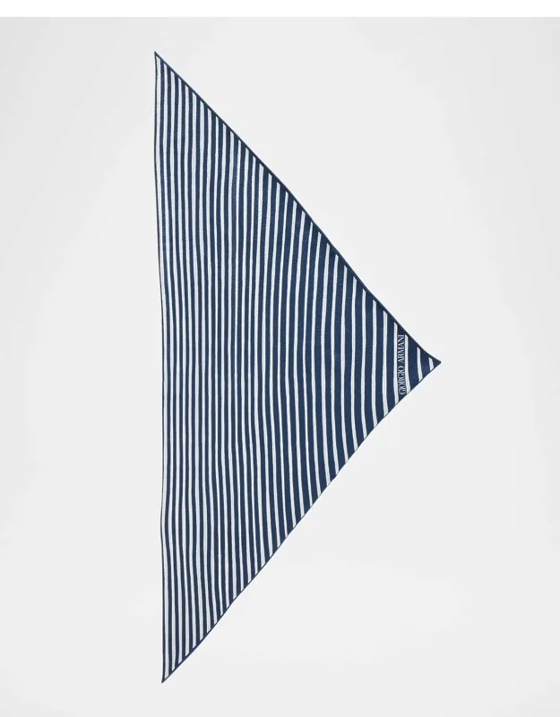 Silk Stripe Neck Scarf