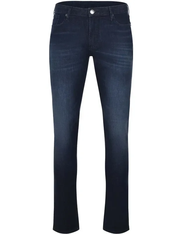 Emporio Armani Jeans With Button And Zip Closure, Five Pockets