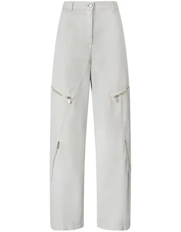 Trousers High Waist Wide Leg Cut