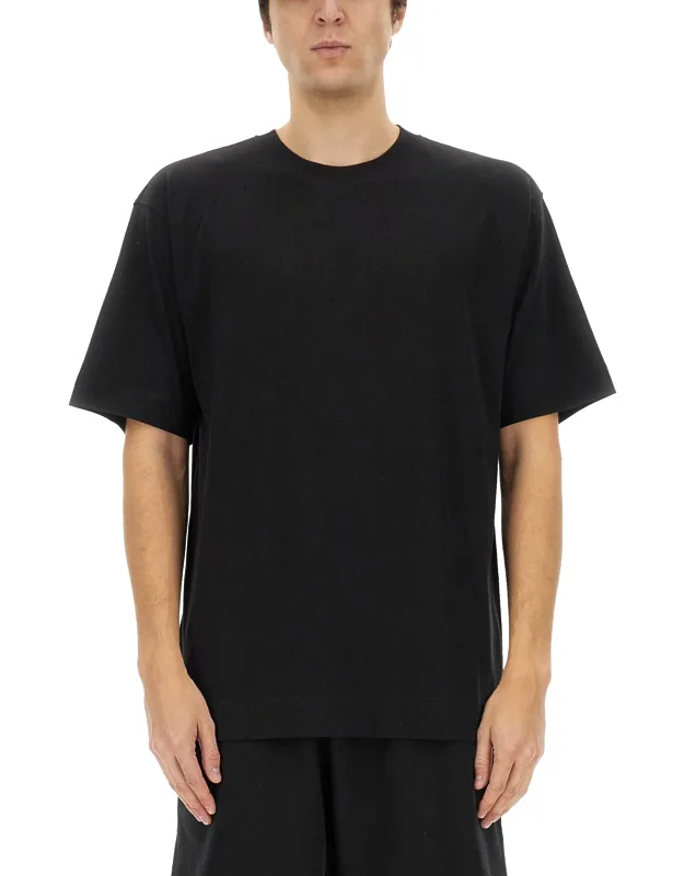 _drives Van Noten Cotton T-shirt Model Is 185 Cm Tall, Wears Size L_