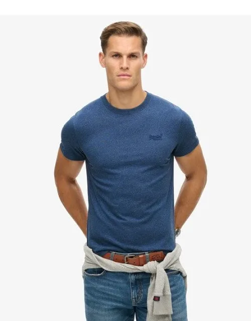 Superdry Organic Cotton Essential Logo T-shirt Ribbed Crew Neckline, Embroidered Logo