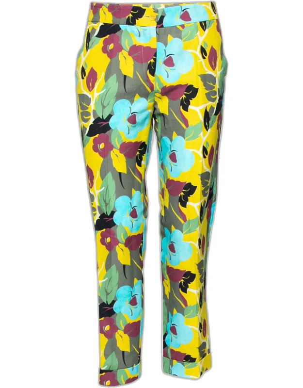 Multicolor Cotton Printed Trousers