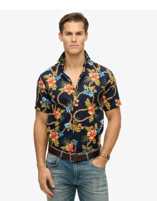 Superdry Hawaiian Printed Shirt - Relaxed Fit, Lightweight Material