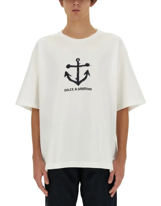T-shirt With Logo, 100% Cotton