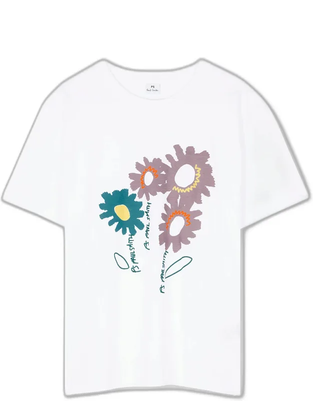 Organic Cotton Floral Logo T-shirt