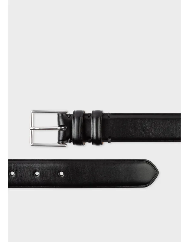 Leather Double Keeper Classic Suit Belt