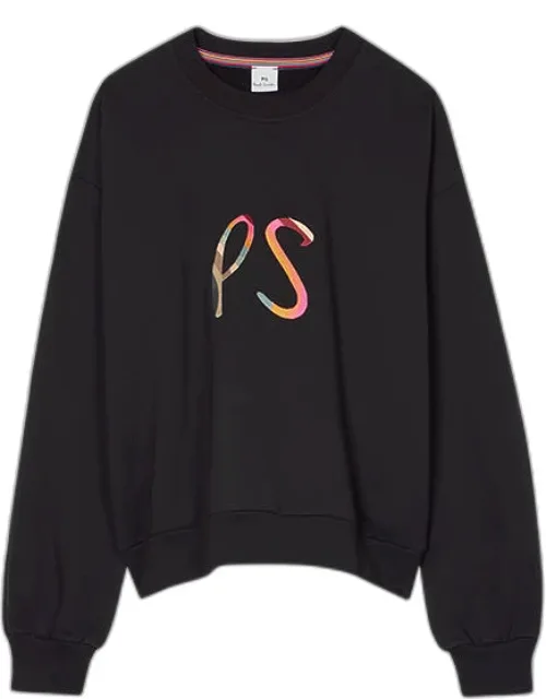Ps 'swirl' Logo Sweatshirt, 100% Organic Cotton