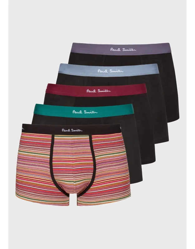 Mixed Organic-cotton Boxer Briefs Five Pack