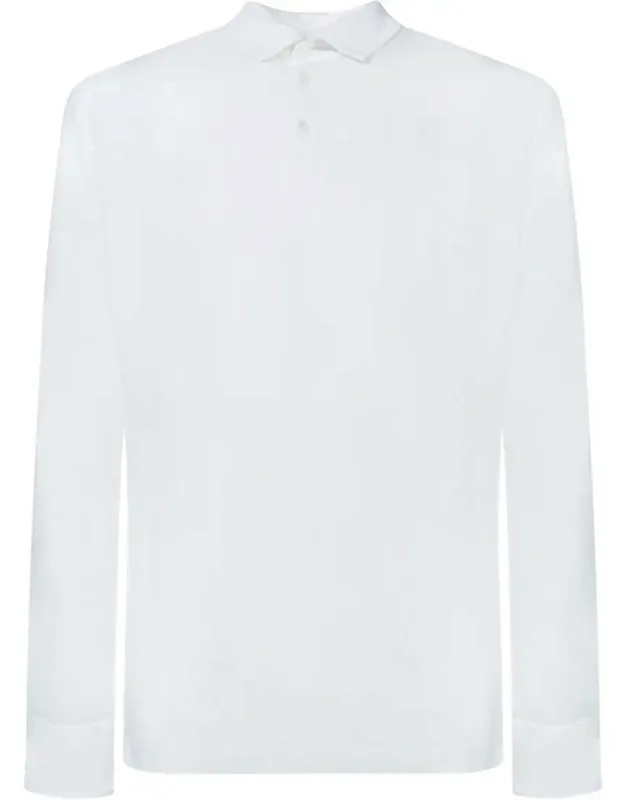 Zanone Long Sleeve Polo - Lightweight Comfort
