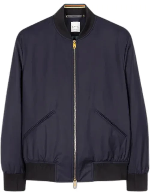 Paul Smith 'storm System' Bomber Jacket 100 Wool