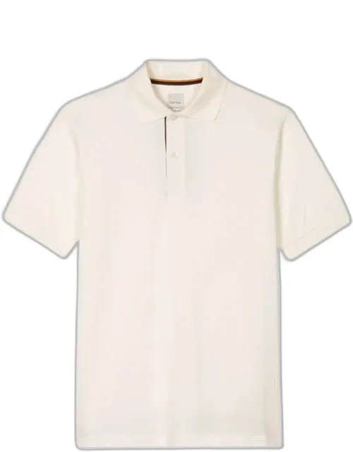 Cotton 'artist Stripe' Placket Polo Shirt