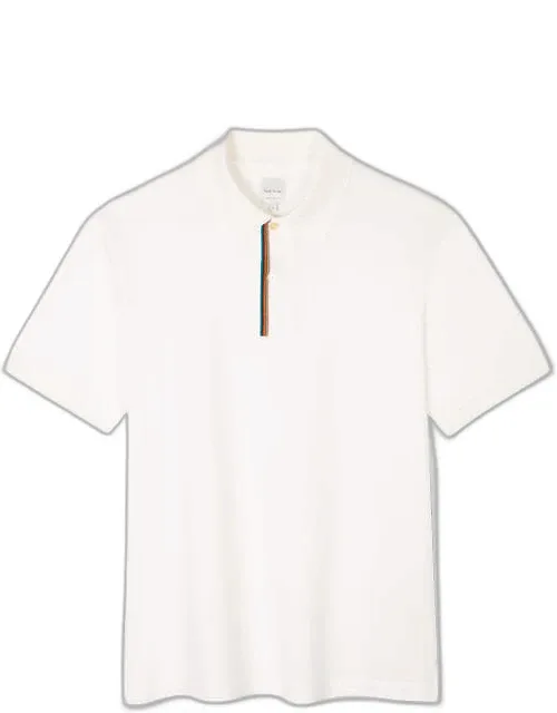 Signature Stripe Trim Polo Shirt