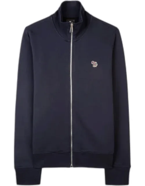 Cotton Zebra Logo Zip Sweatshirt