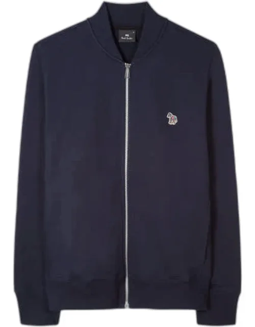 Zebra Logo Cotton Bomber Jacket