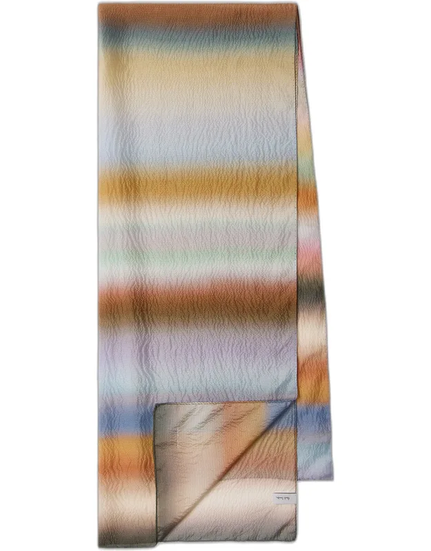 Crinkle Silk Scarf