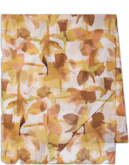 Floral Paint Scarf