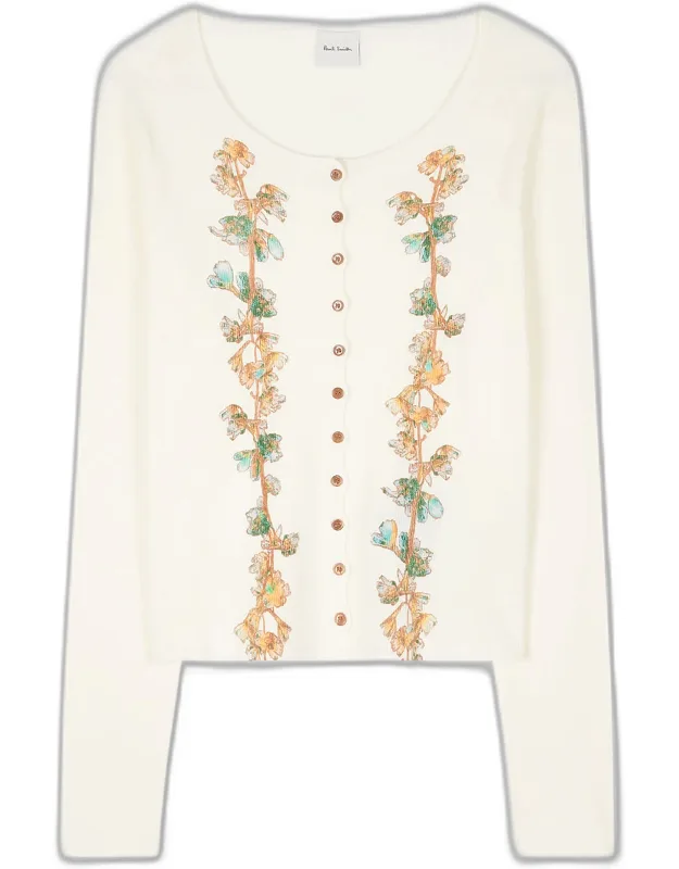 Organic Cotton 'infloressence' Cardigan