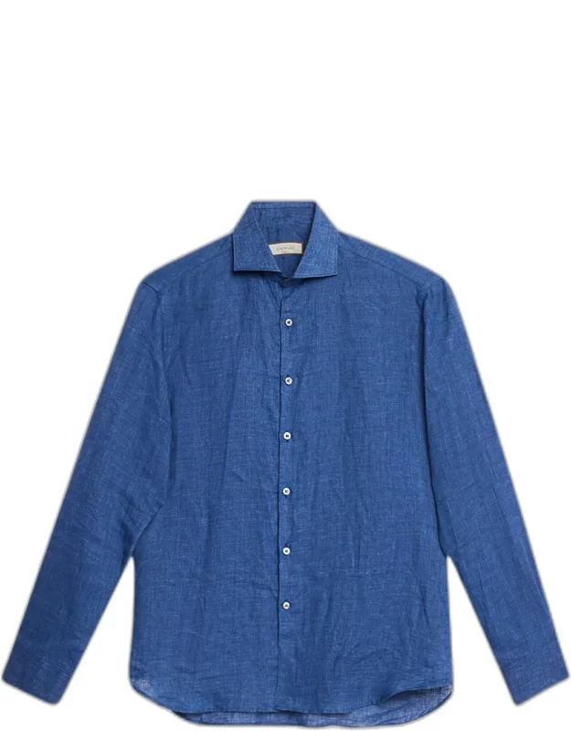 Linen Casual Button-down Shirt