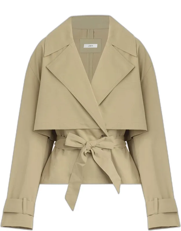 Cropped Trench Coat