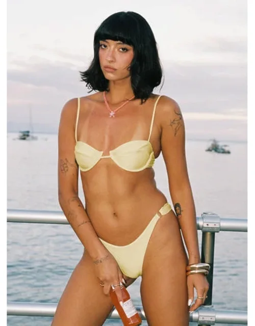 Shine High Cut Ring Bikini Bottoms