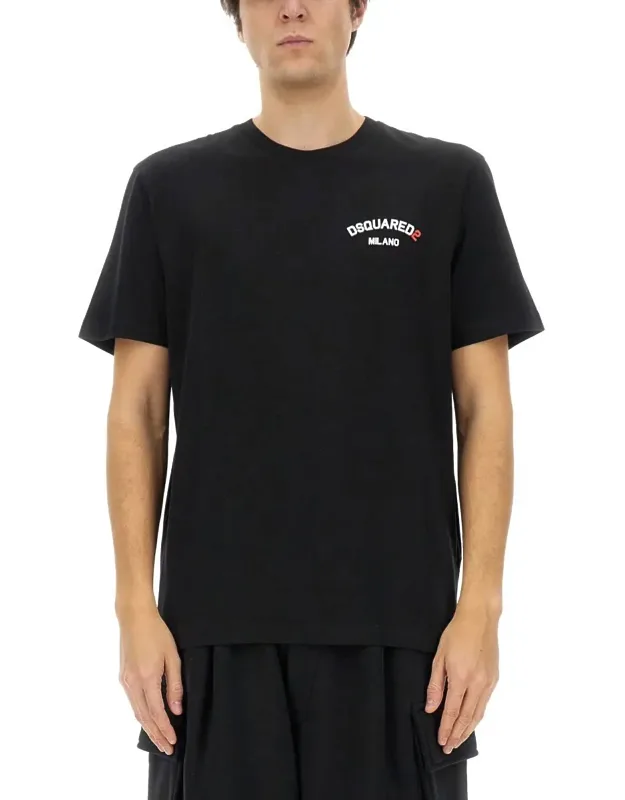 "rubber Logo T-shirt 100% Cotton"