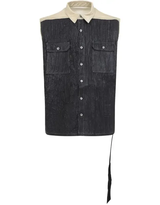 Jacket With Pointed Collar And Flap Pockets